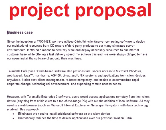 How to write a proposal project